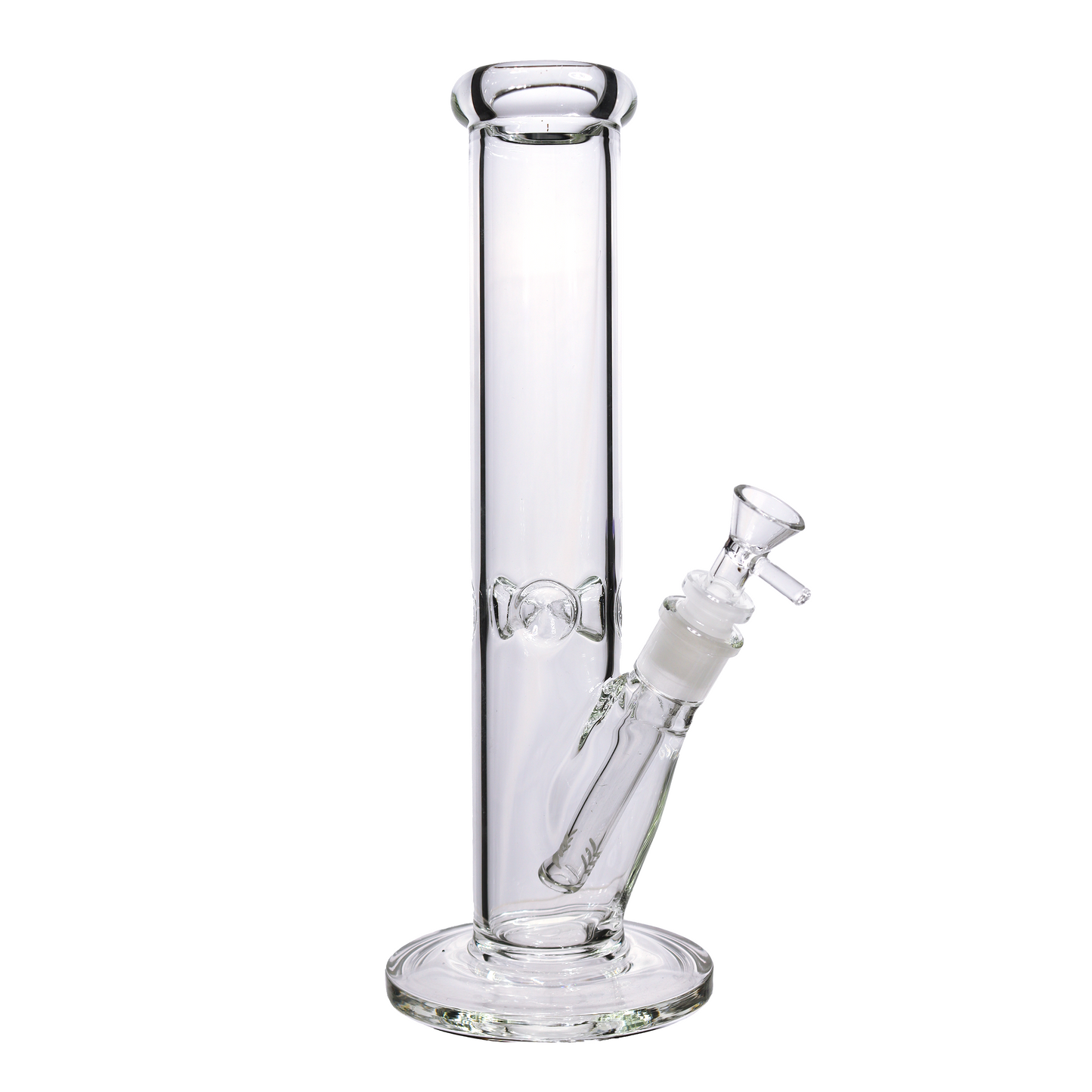 12 in -  Clear Straight Glass Bong 5 mm