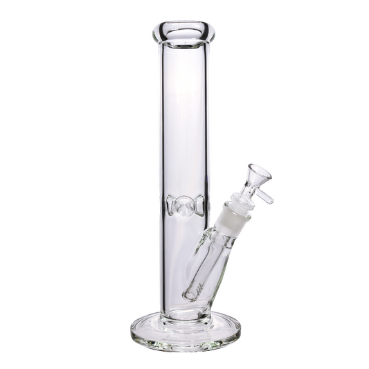 12 in -  Clear Straight Glass Bong 5 mm