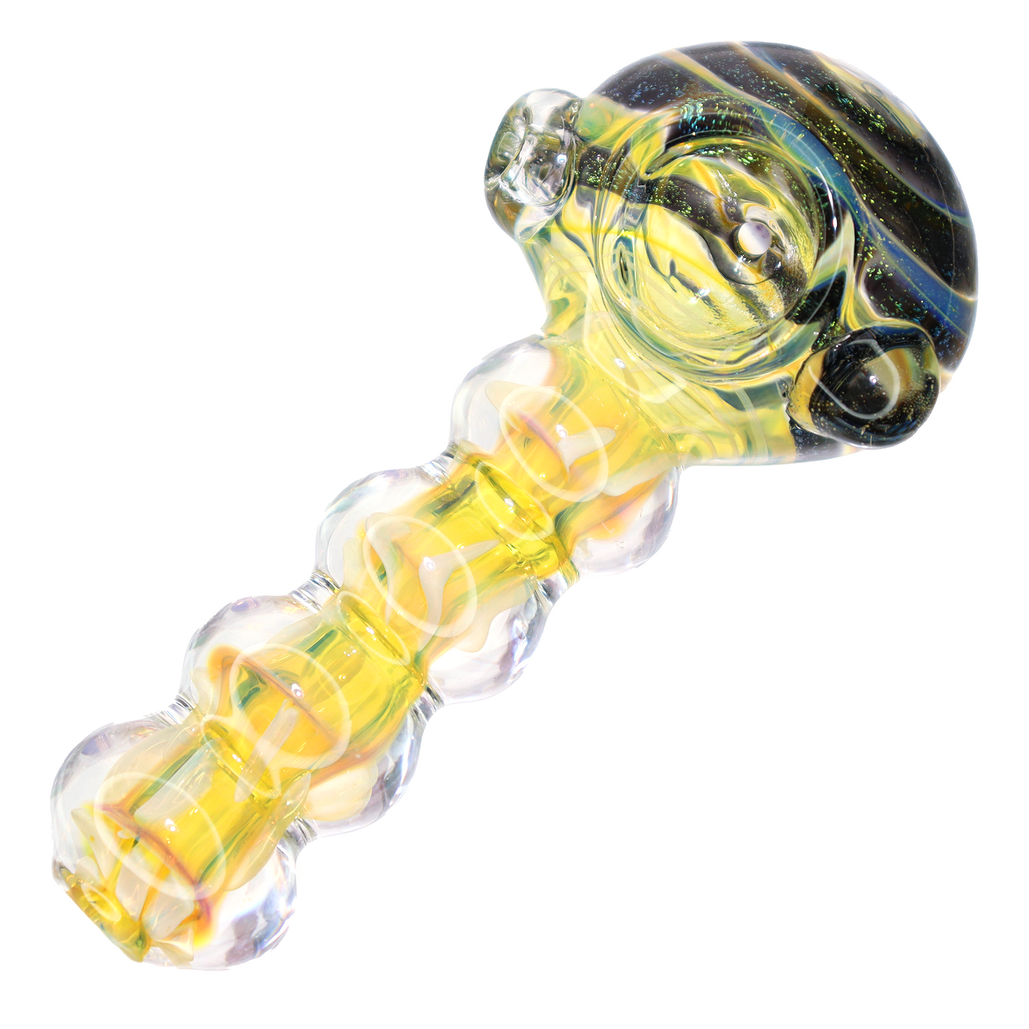 5 in - Dicro Shine Fancy Glass Hand Pipe Spoon