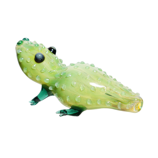 3 in - Baby Frog Glass Hand Pipe