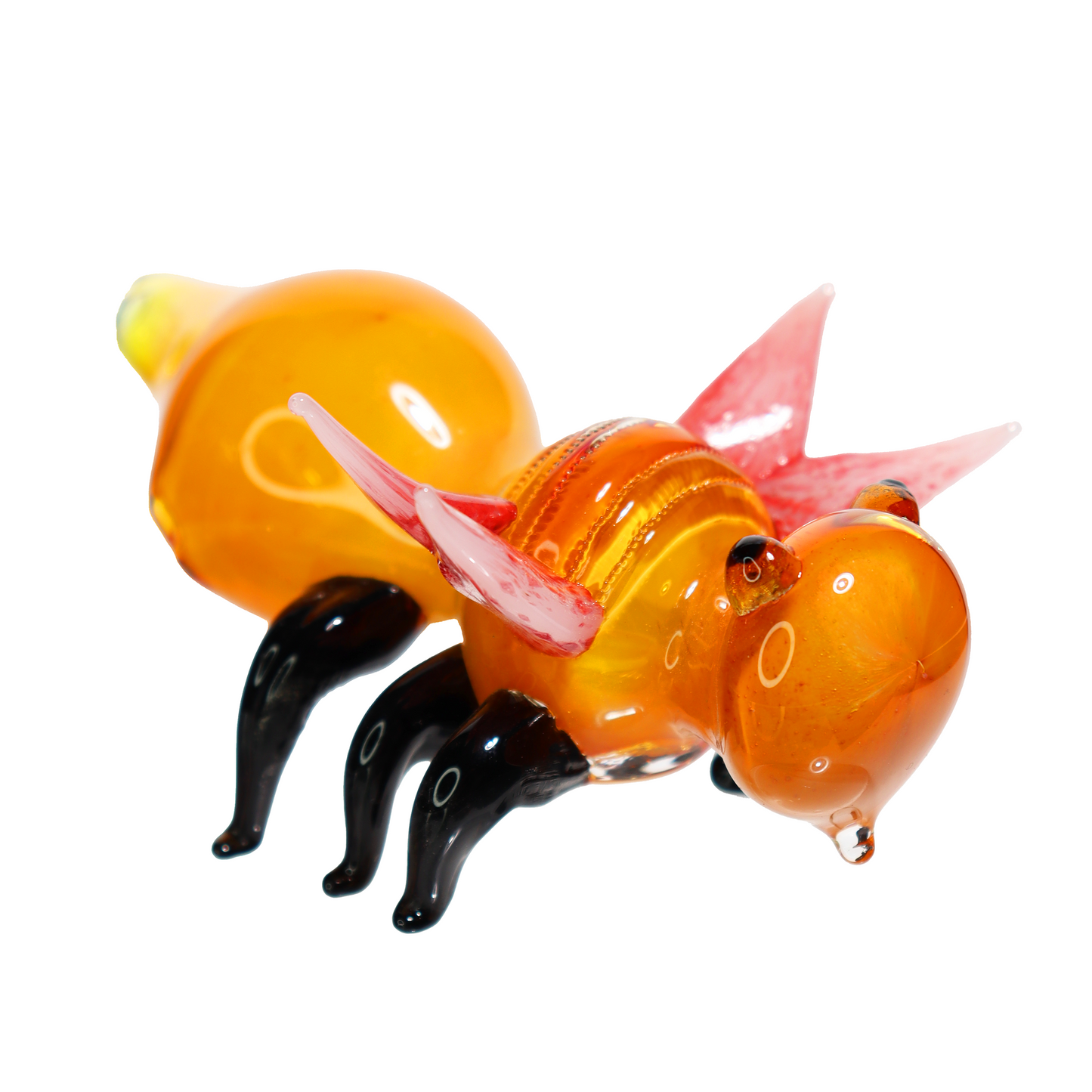 3 in - Honey Bee Pink Bird Wings Fancy Animal