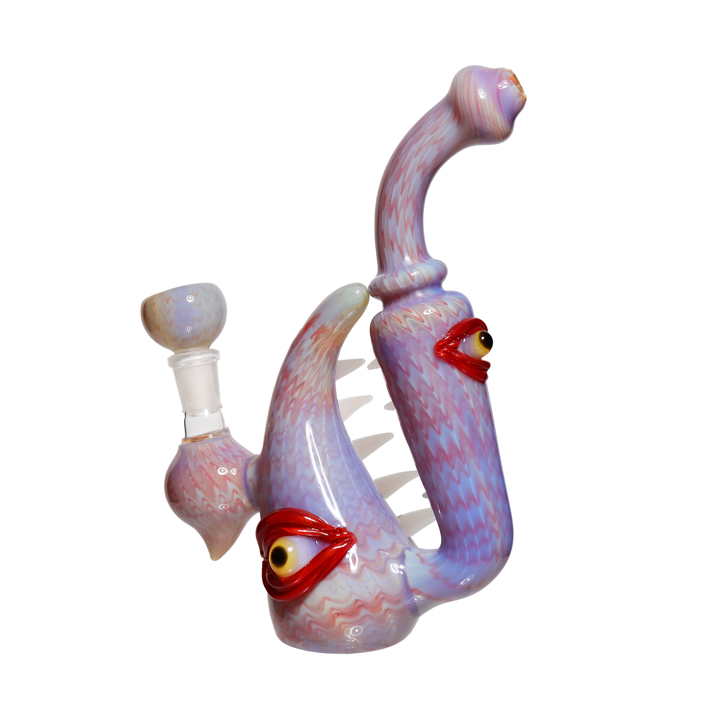 8 in - Exotic Monster Bubbler Glass Pipe