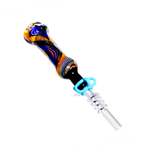 Blue Implosion Glass Nectar Collector