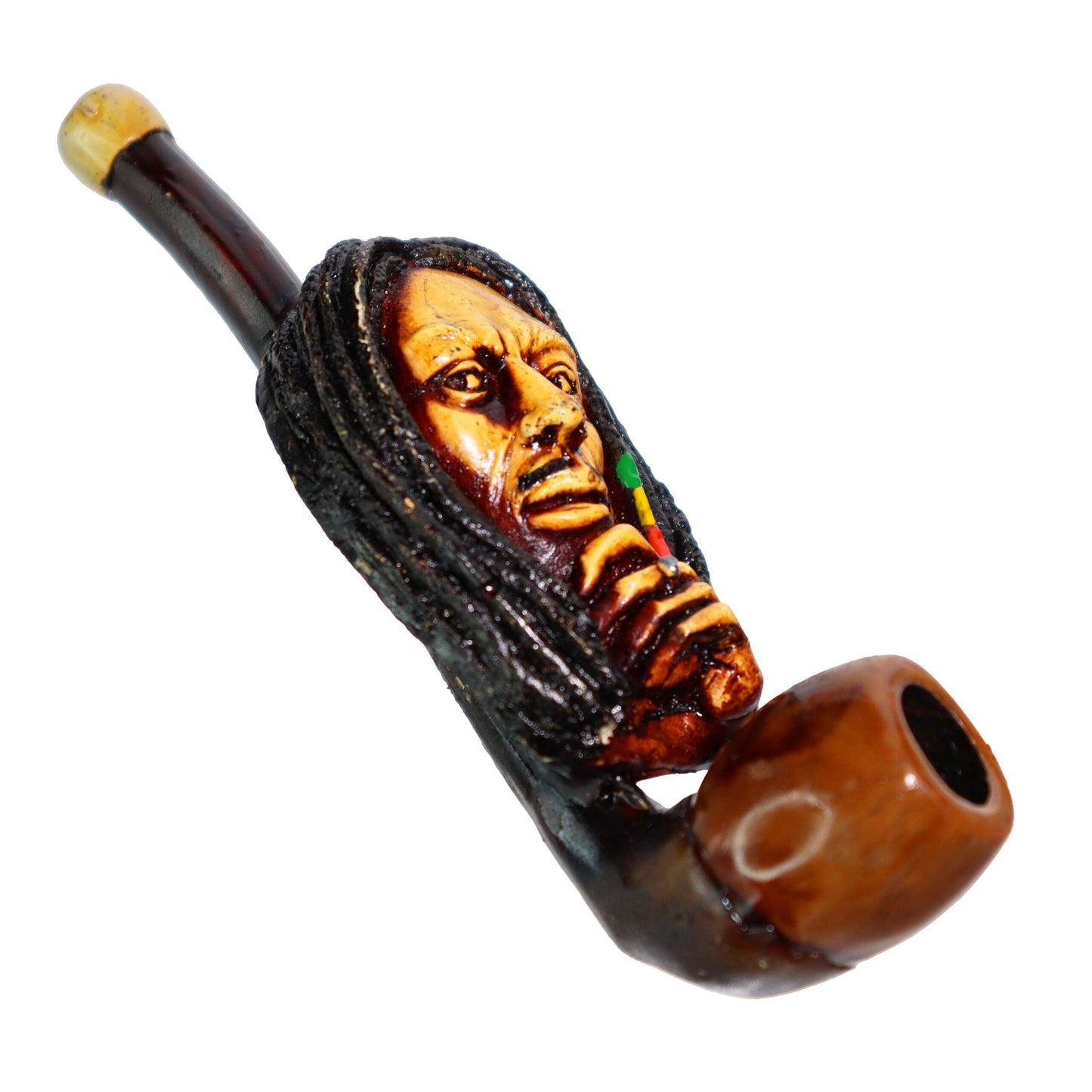 4 in -  Bob Marley 2 Bamboo Hand Pipe