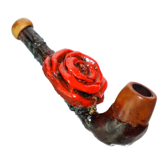 4 in -  Rose Bamboo Hand Pipe