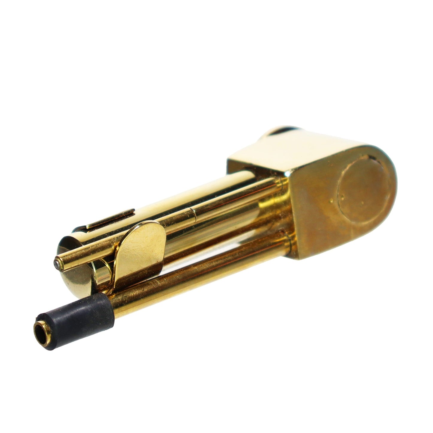 4 in - Brass Metal Gold Smoking Pipe