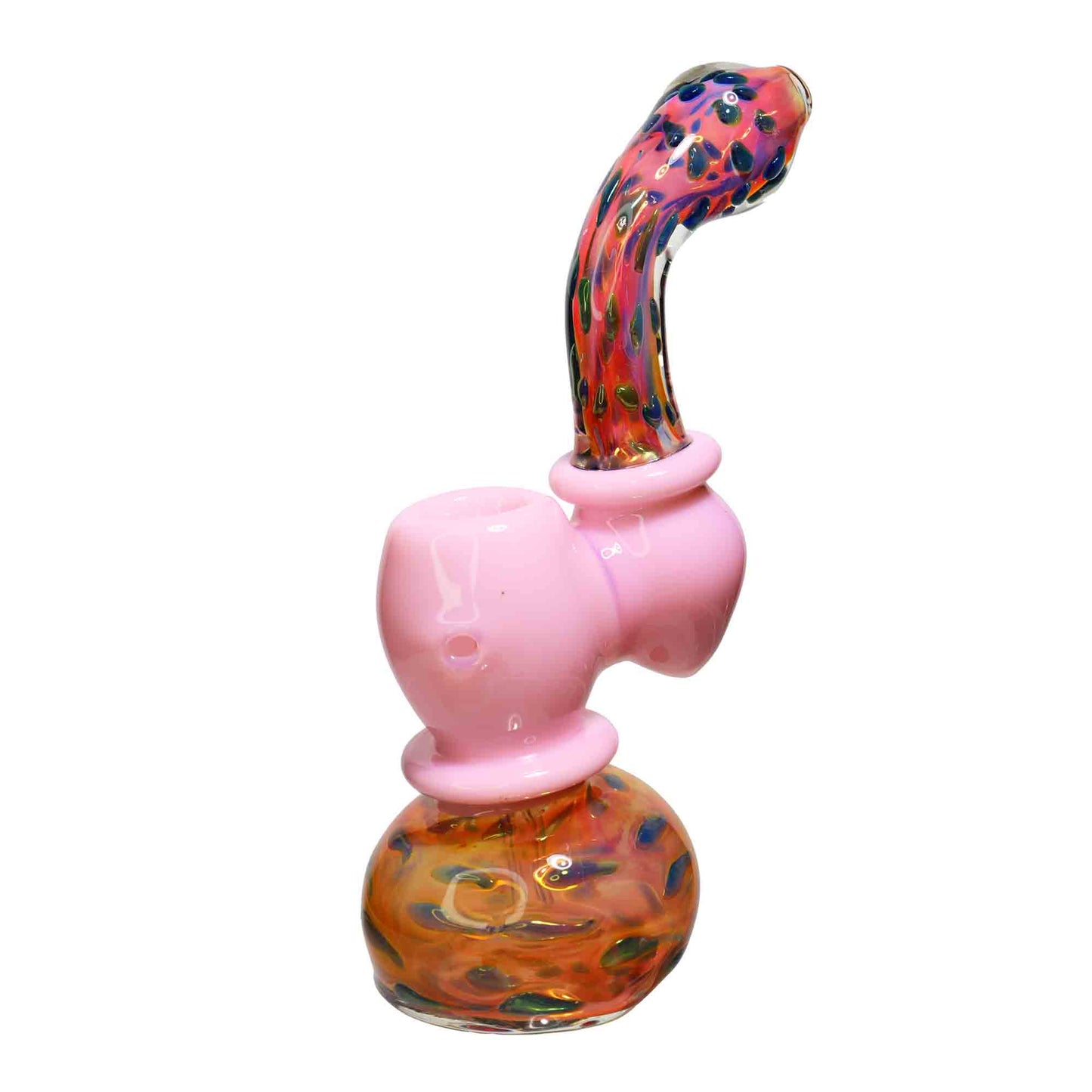 9 in - Slime Colors Handle Polka Dots Bubbler Fancy