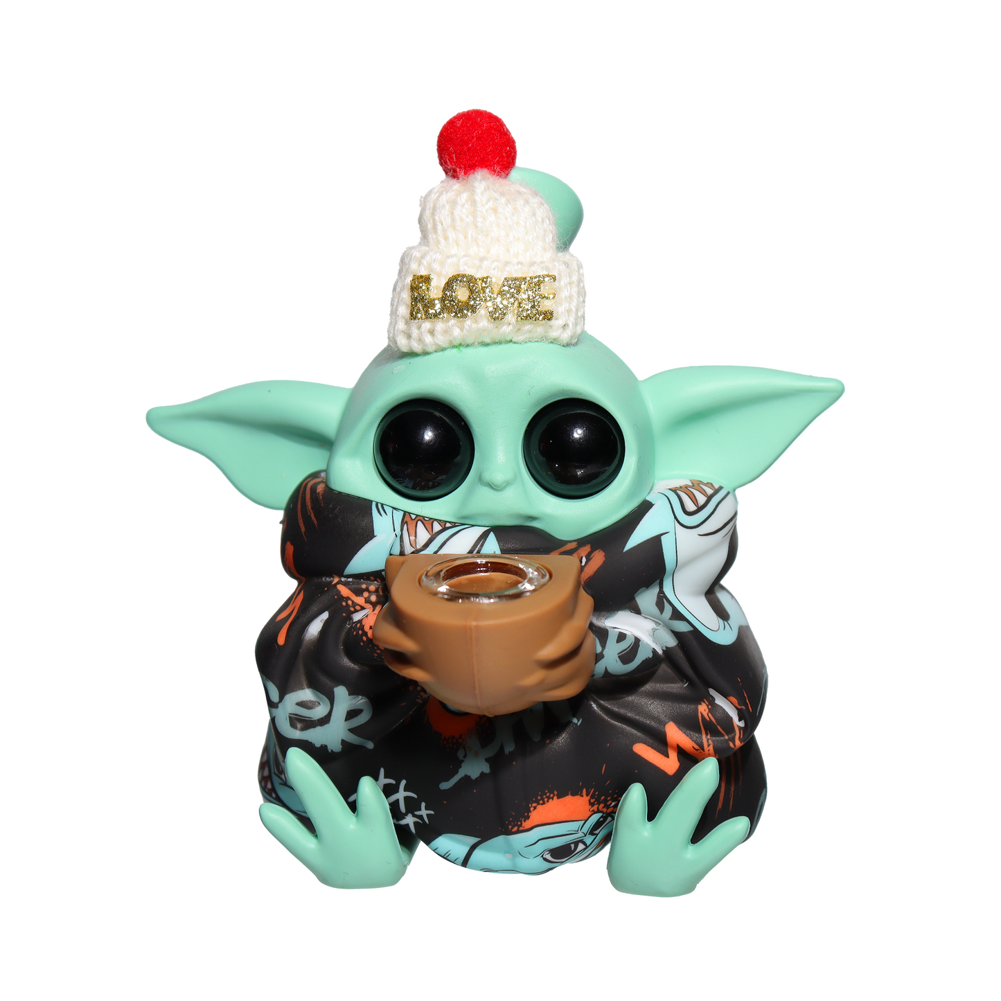 5 in - Baby Yoda Multidesign Silicone Bong