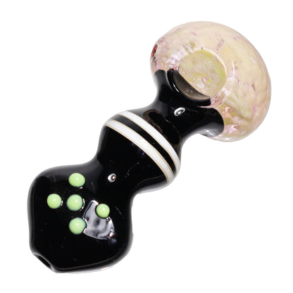 5 in - Stylish Black Colored Head Spoon Hand Pipe