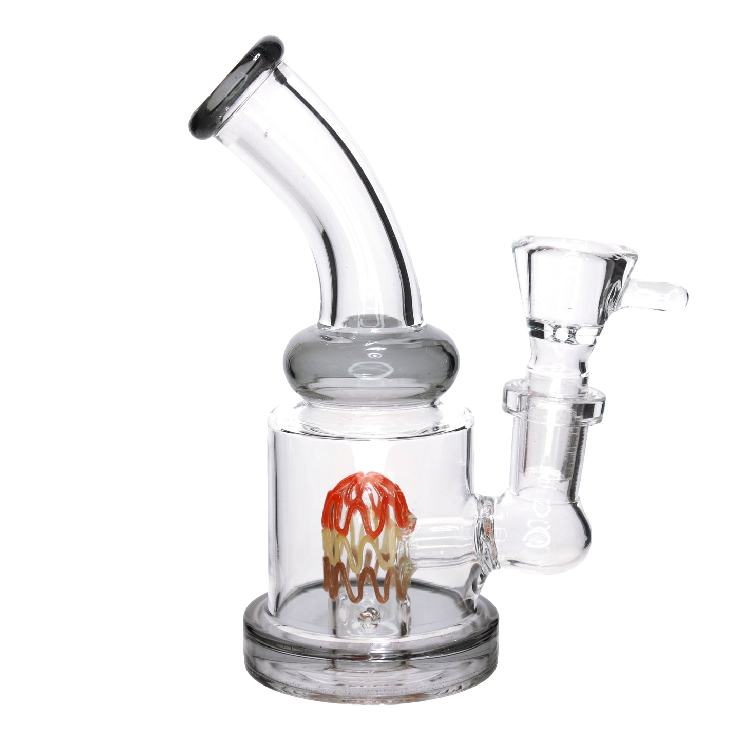 6 in - Mini Glass Bong Perc Tails