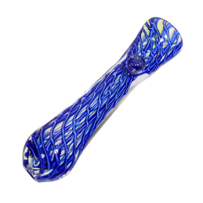 Streaky Multicolor Glass Chillum