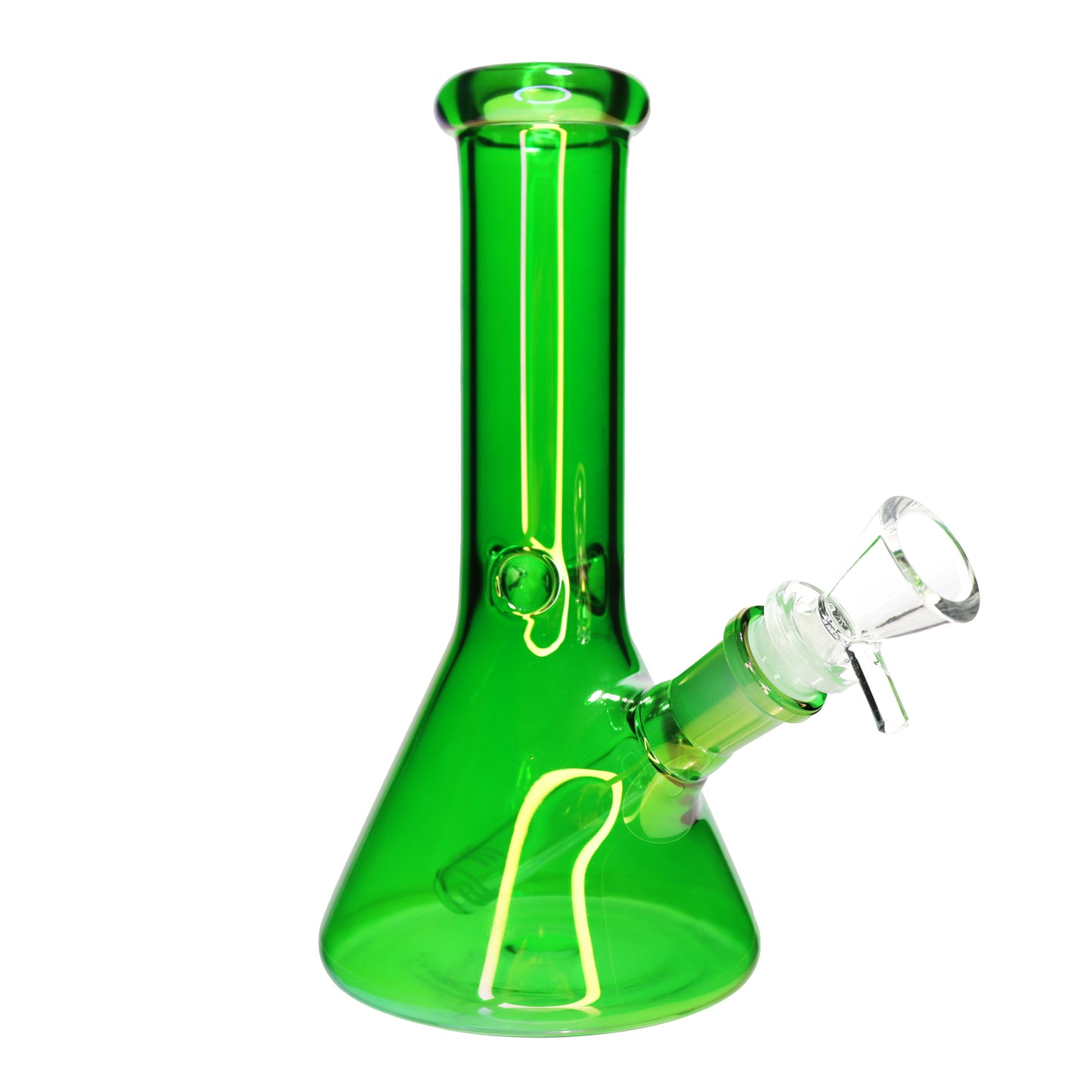 8 in - UV Multicolor Glass Beaker Bong