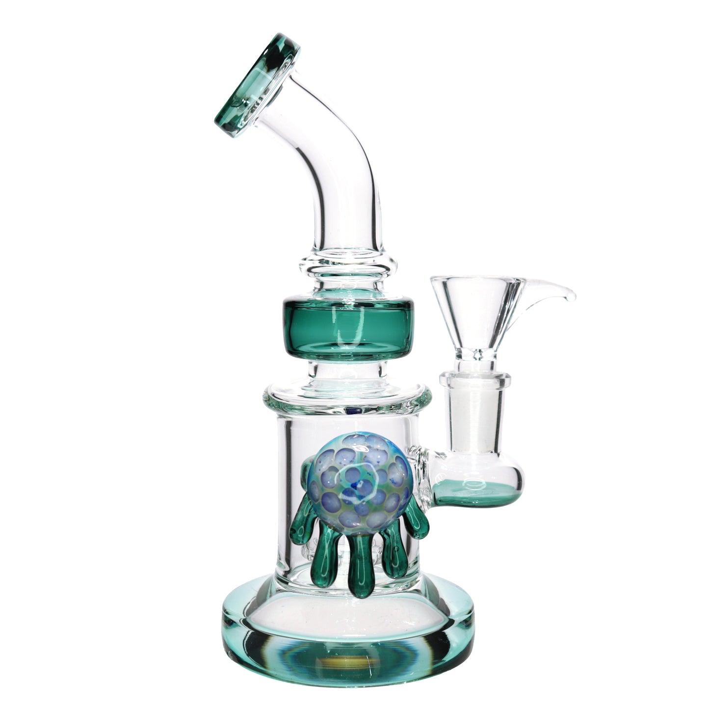 9 in - Multicolor Fancy Glass Water Pipe