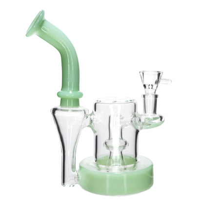 7 in - Exotic Slime Tube Glass Bong Perc