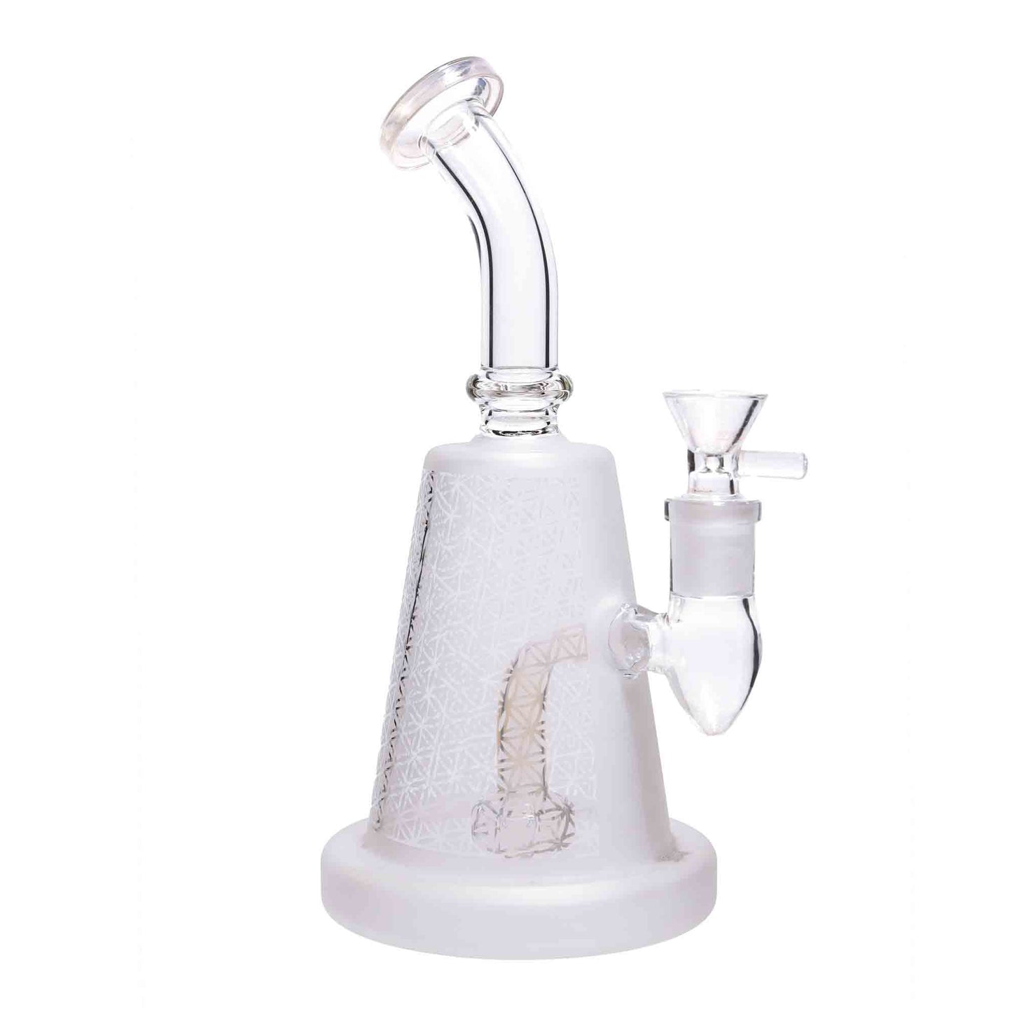 9 in - Frozen Color Perc Glass Bong