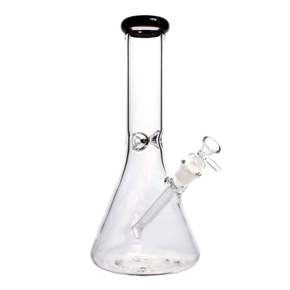 12 in - Clear Glass Beaker Color Bong 5 mm