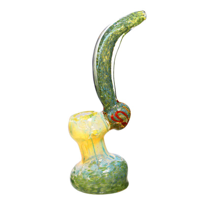 8 in - Dichroic Confetti Body Glass Bubbler