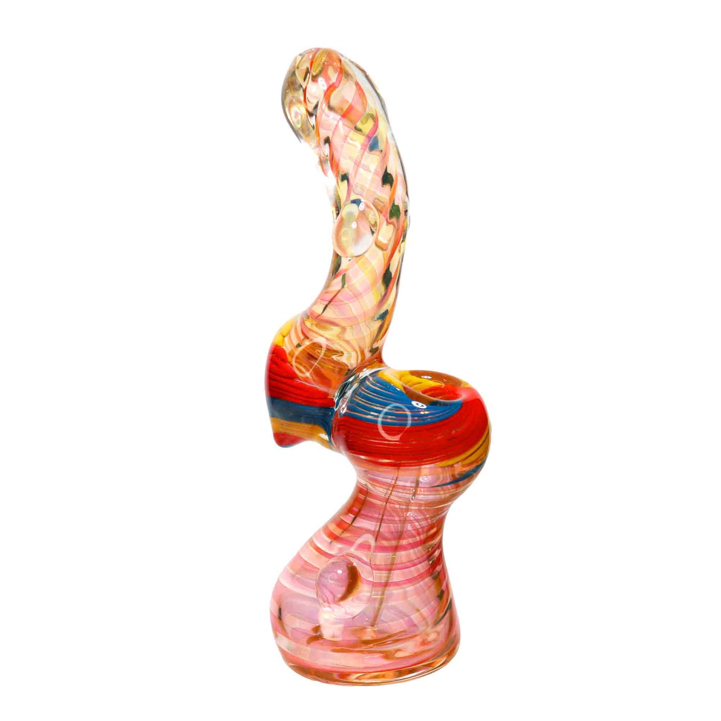 8 in - Rasta Classic Twisted Glass Bubbler