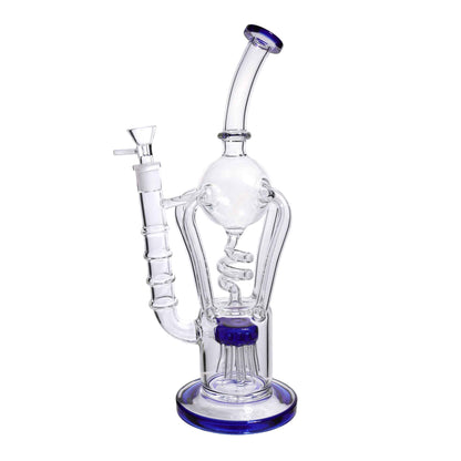 13 in - Curvy Luxury Clear Glass Recycler