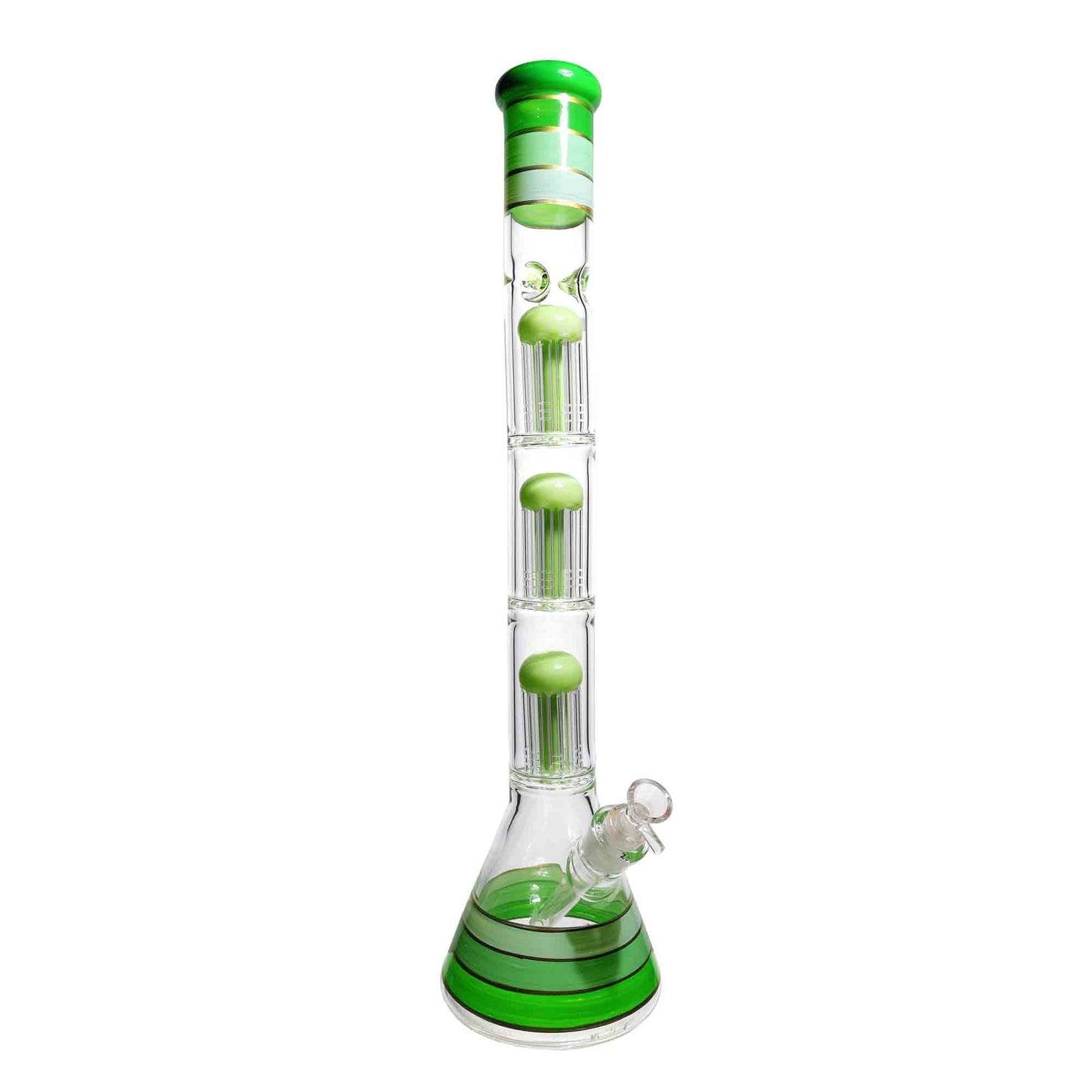 22 in - Triple Chamber Glass Beaker Bong