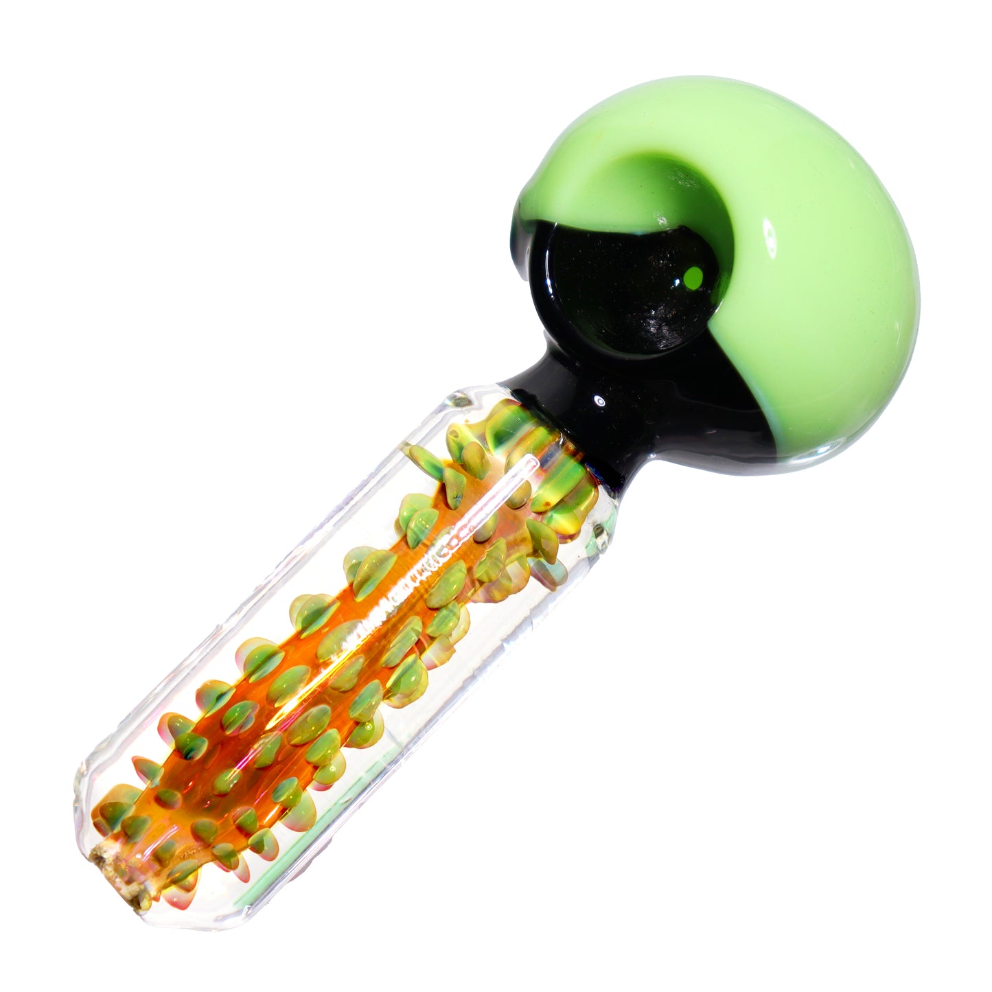 5 in - Super Exotic Handle Multicolor Head Hand Pipe Spoon