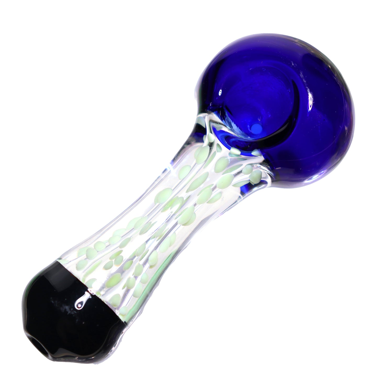 6 in - Clear Handle Triple Design Hand Pipe Spoon