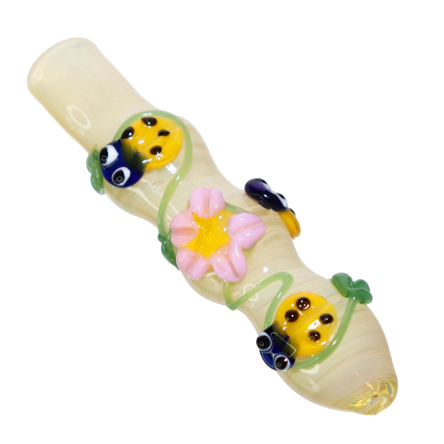 Lady Bug Glass Chillum