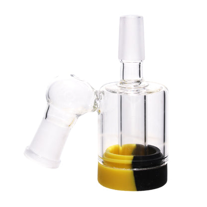 3.5 in - Reclaim Female 45 Degree Multicolor Ash Catcher Silicone Bong 14 mm