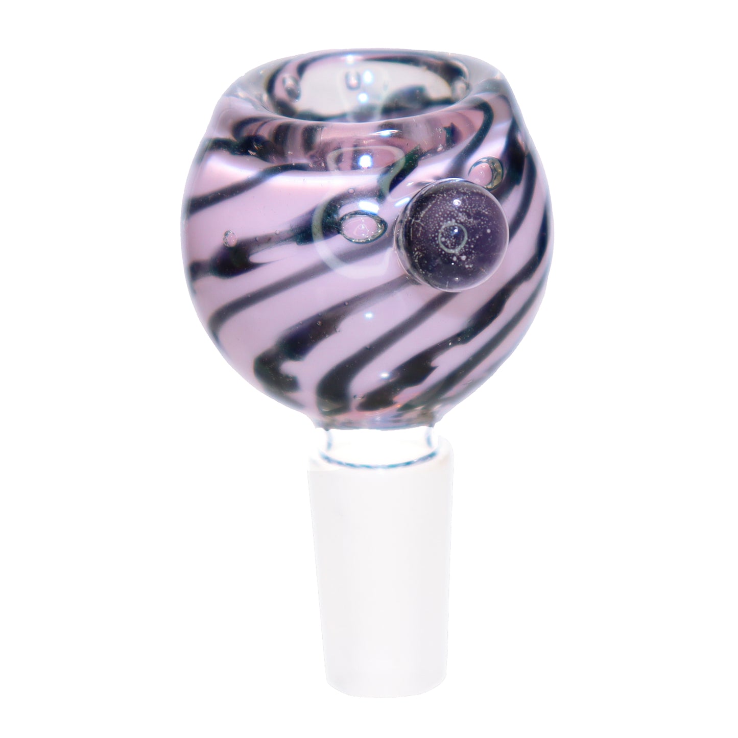 14 mm - Curvy Glass Bowl Striped