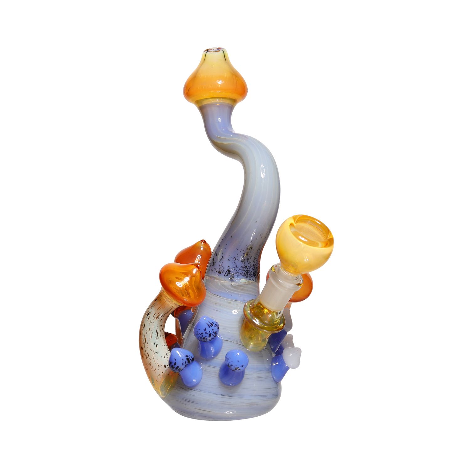 9 in - Mushroom Tree Glass Bubbler Pipe