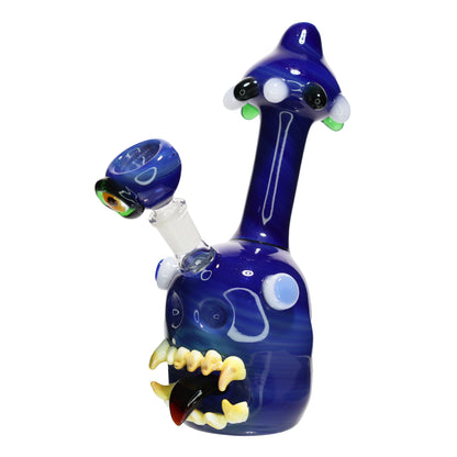 10 in - Head Monster Crazy Glass Bubbler