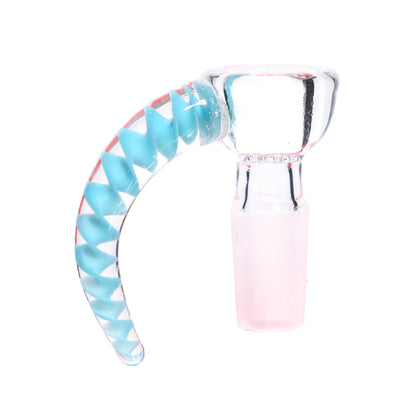 14 mm - Glass Screen Crazy Multicolor Horn Clear Bowl