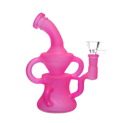 8 in - Neon Matte Glass Recycler