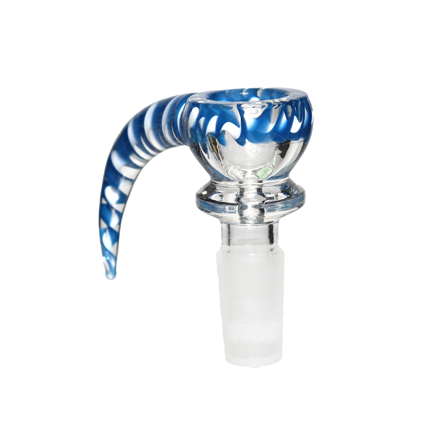 14 mm - Plaited Border Fancy Horn Glass Bowl