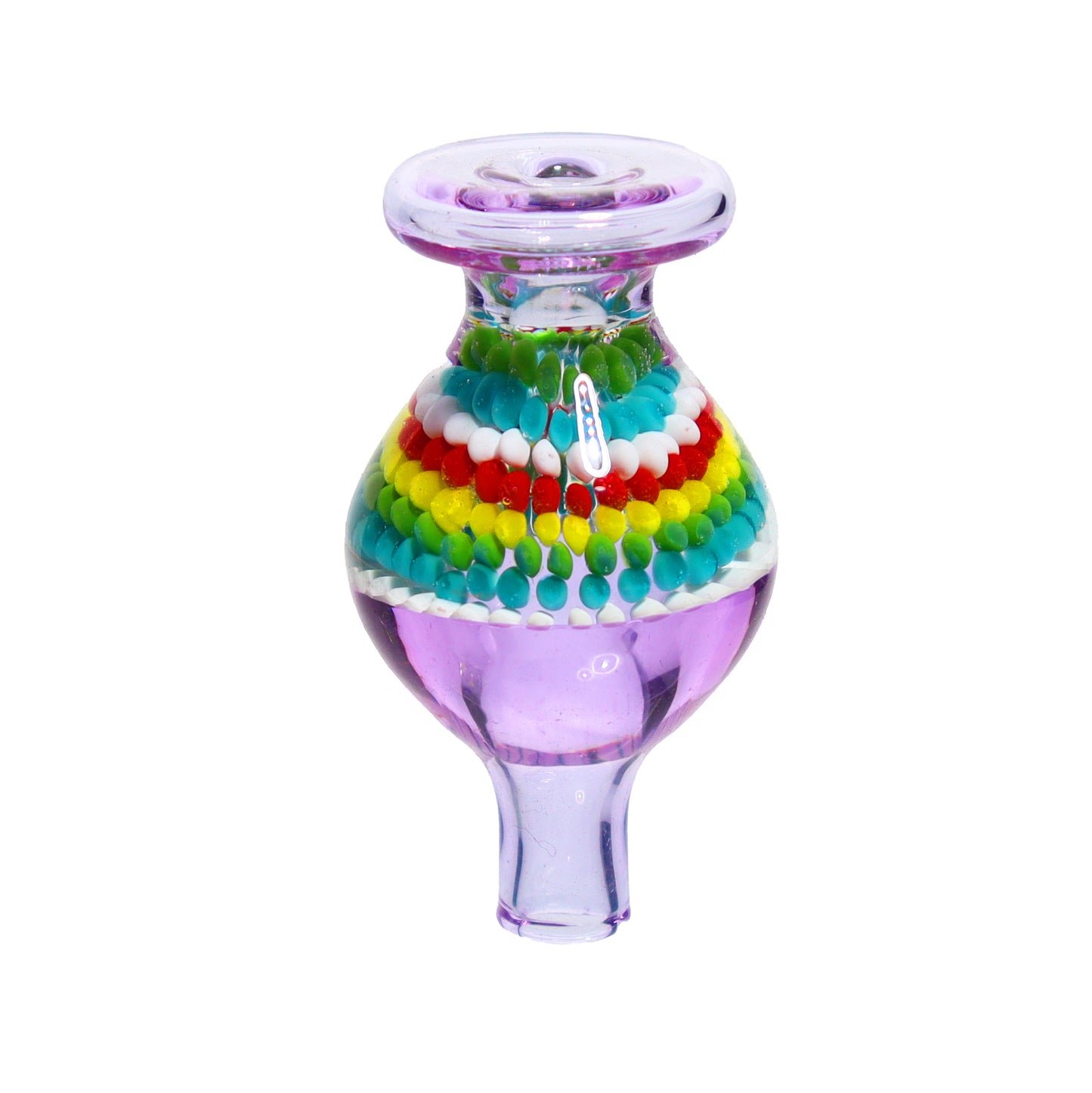 Rasta Streaky Multicolor Glass Fancy Carb Cap