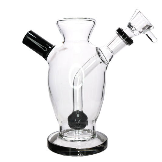 7 in - Clear Ball Glass Bong Perc Slime Colors