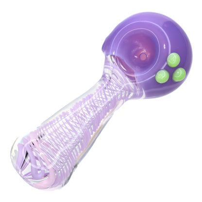 4 in - Cute Streaky Slime ColorSpoon Hand Pipe