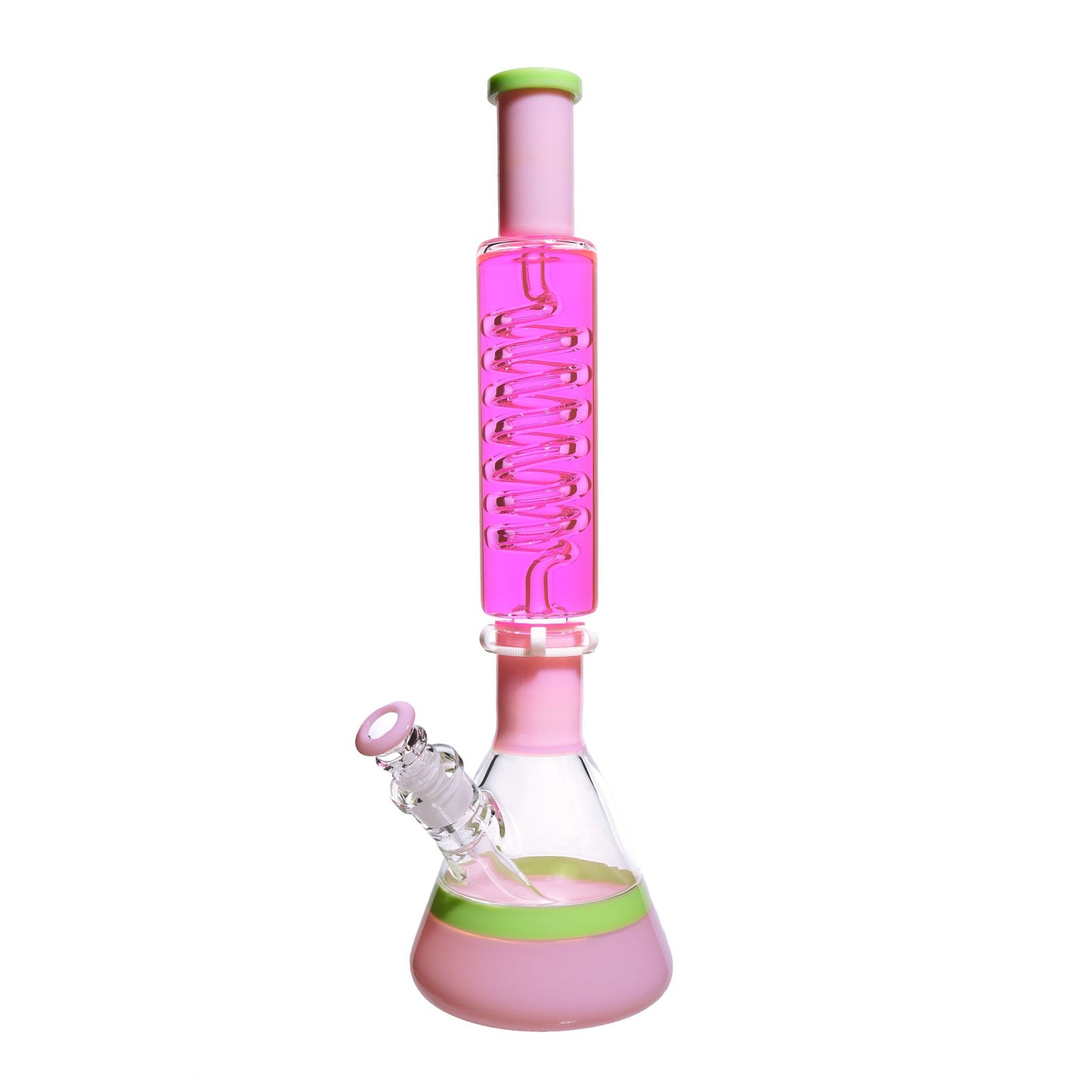 18 in - Slime Colos Fancy Glycerin Glass Beaker Bong