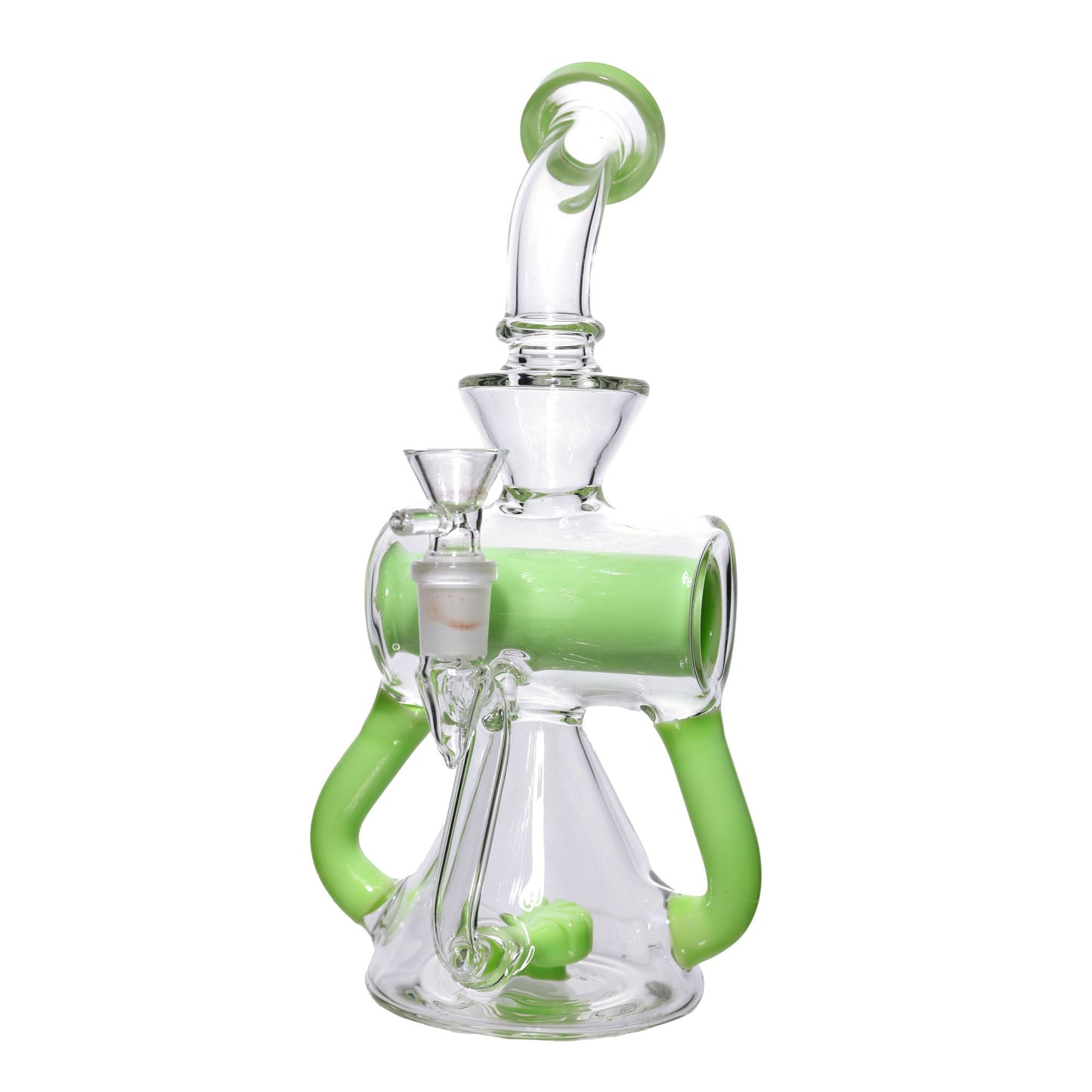 10 in - Inline Slime Colors Glass Recycler