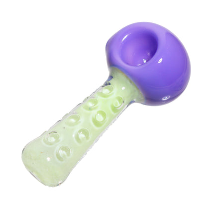 4 in - Slime Color Polka Dots Handle Spoon Pipe