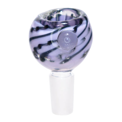 14 mm - Curvy Glass Bowl Striped