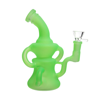 8 in - Neon Matte Glass Recycler