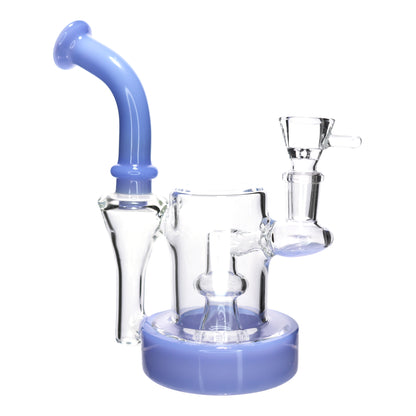 7 in - Exotic Slime Tube Glass Bong Perc