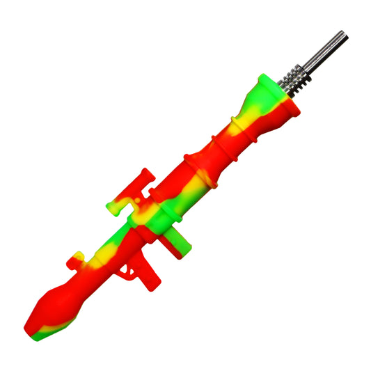 4 in - Silicone Gun Multicolor with Metal Nail 10 mm