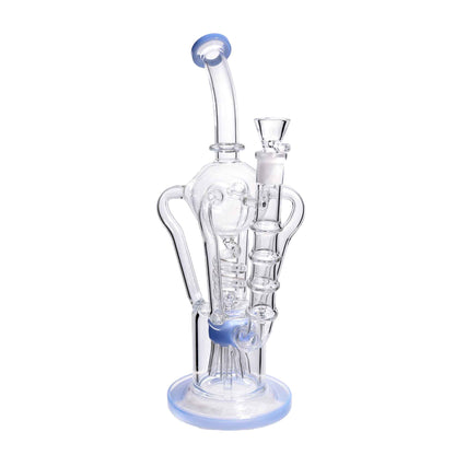 13 in - Curvy Luxury Clear Glass Recycler