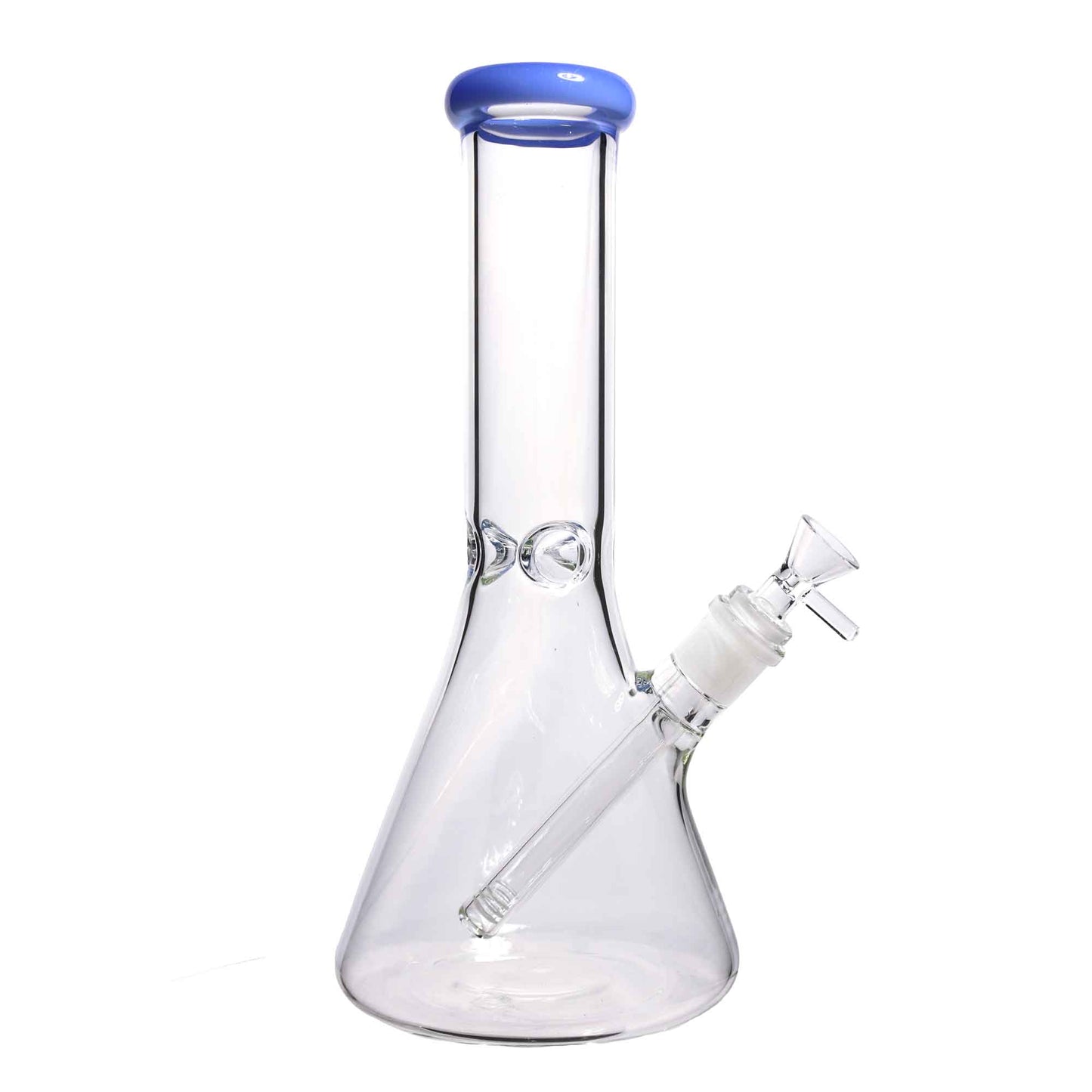 12 in - Clear Glass Beaker Color Bong 5 mm