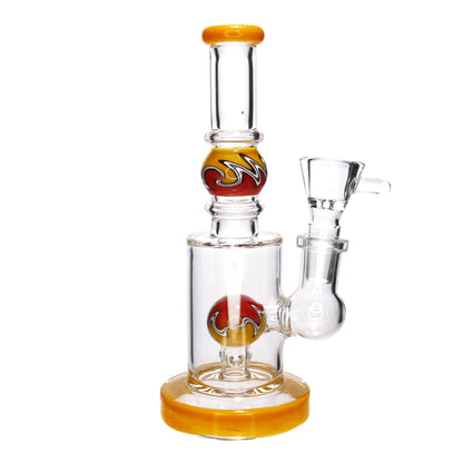 6 in - Straight Wig Wag Ball Glass Mini Bong