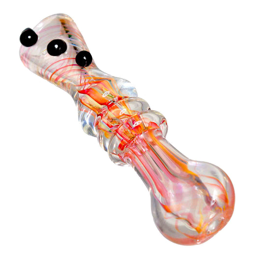 Pink Implosion Glass Chillum