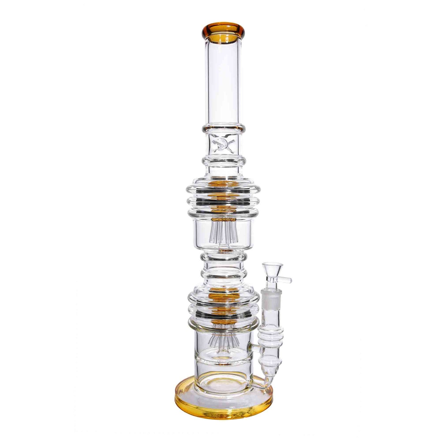 21 in - Big Exotic Double Chamber Glass Bong 18 mm