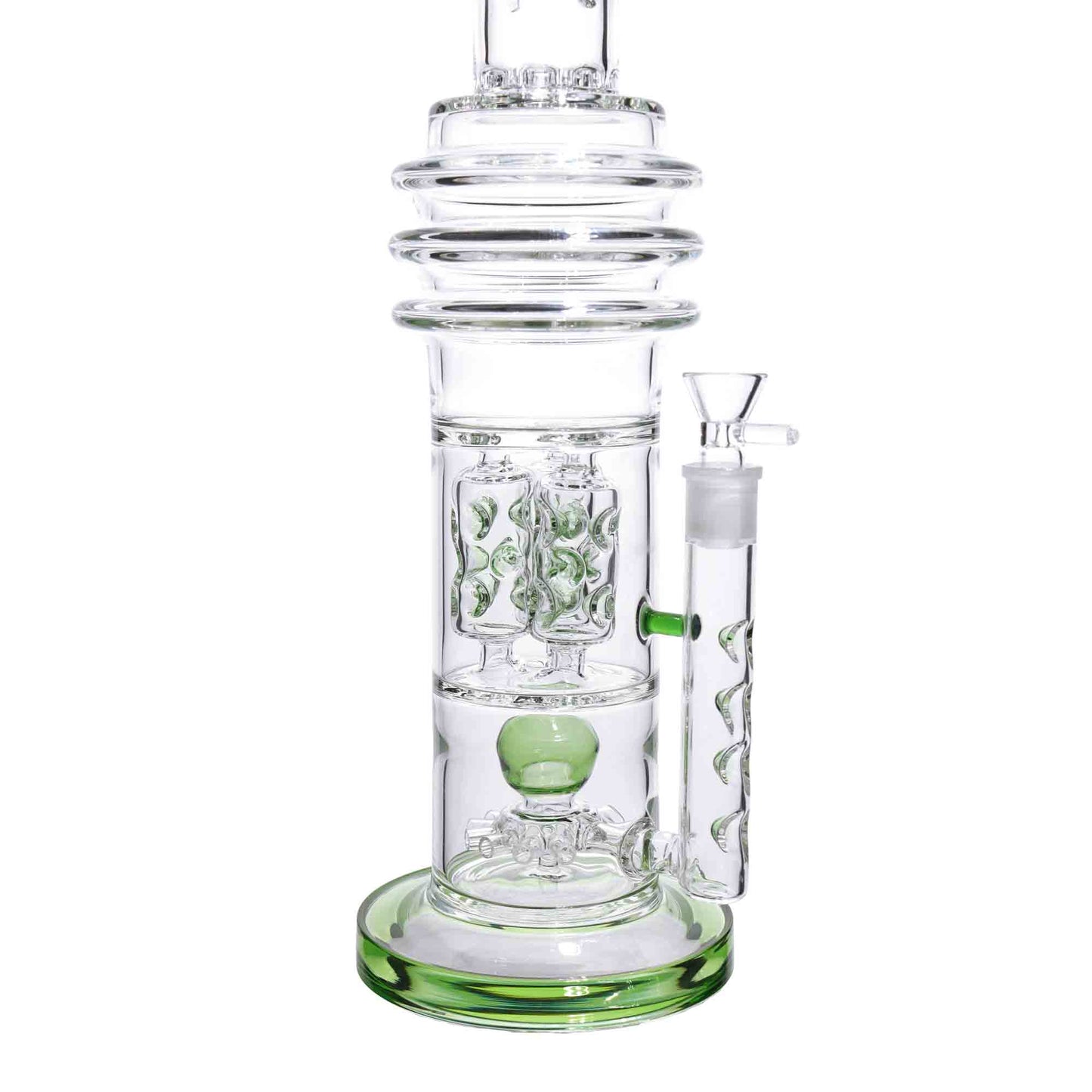 22 in - Big Exotic Honeycomb Perc Glass Bong